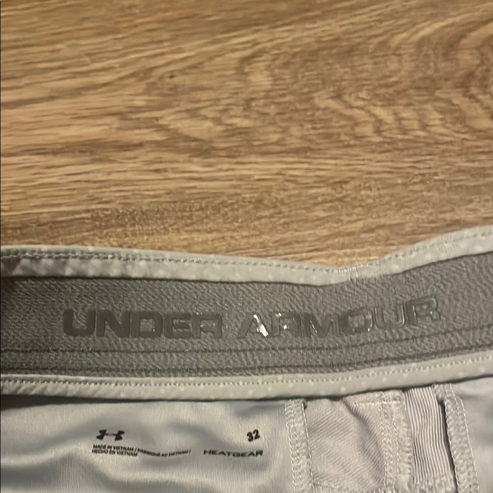 Light gray Flat Front Casual Shorts - Picture 2 of 8